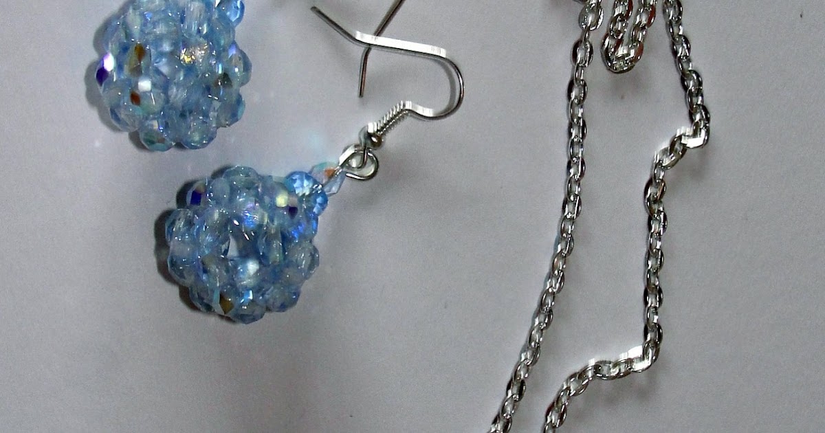 When life happens... Crystal ball jewellery set