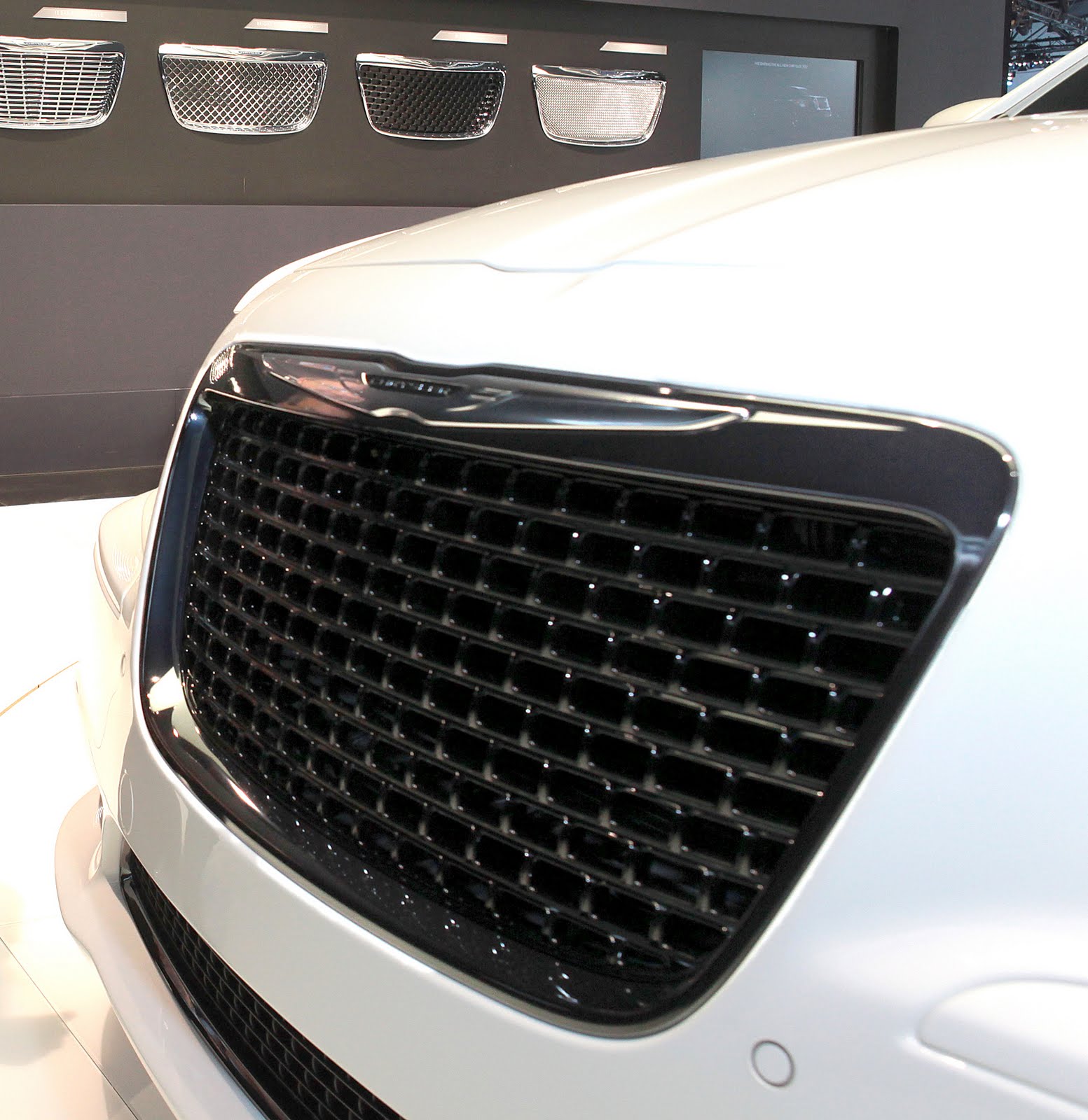 black grille mesh