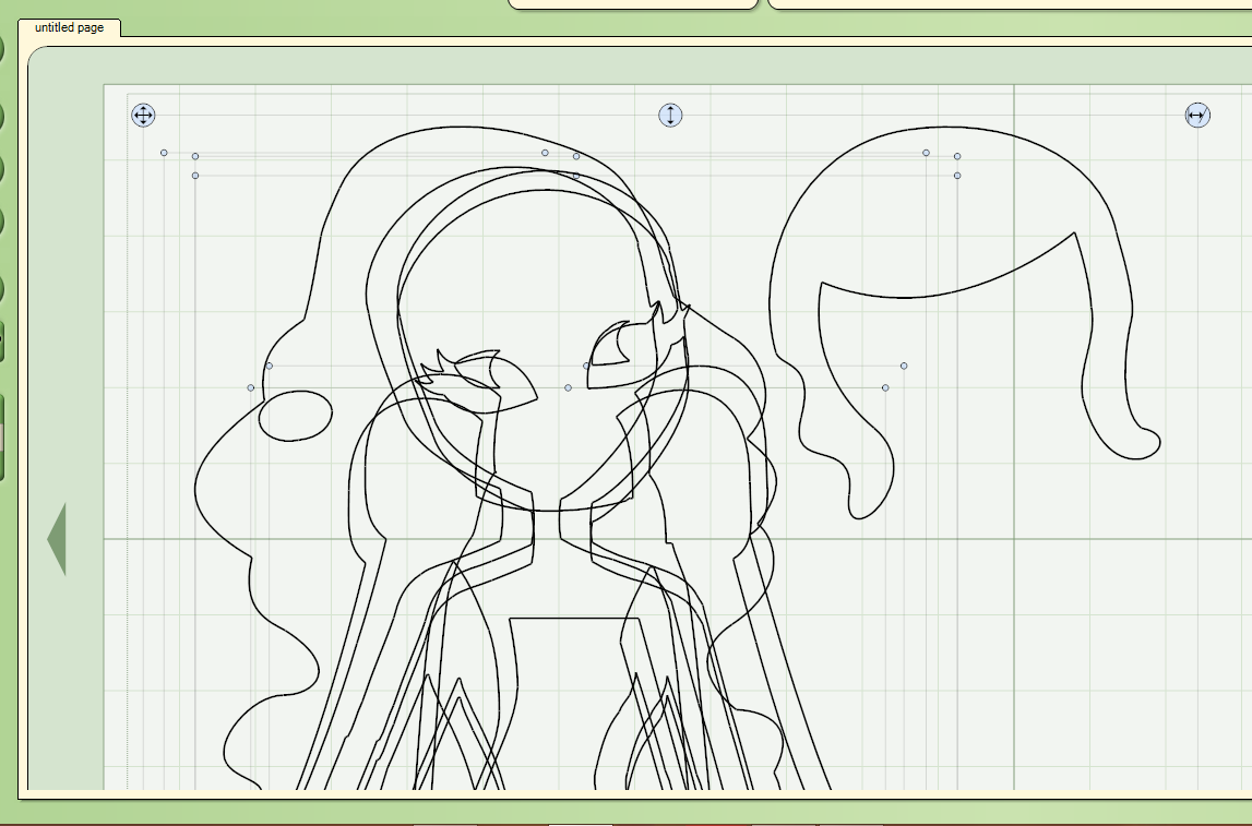 The NonCrafty Crafter CRICUT Design Studio cutting an oversized