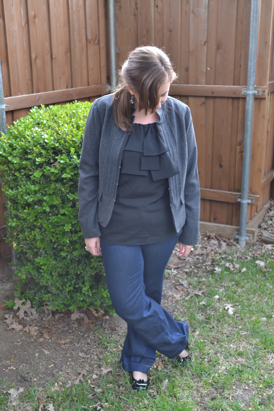 Fashion By Alicia Charcoal Blazer and Jeans