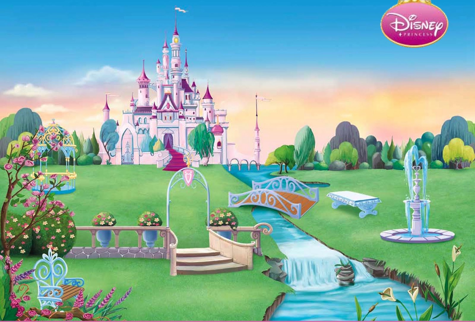 Whitney Sketch Final Image Background Castle Disney Princess