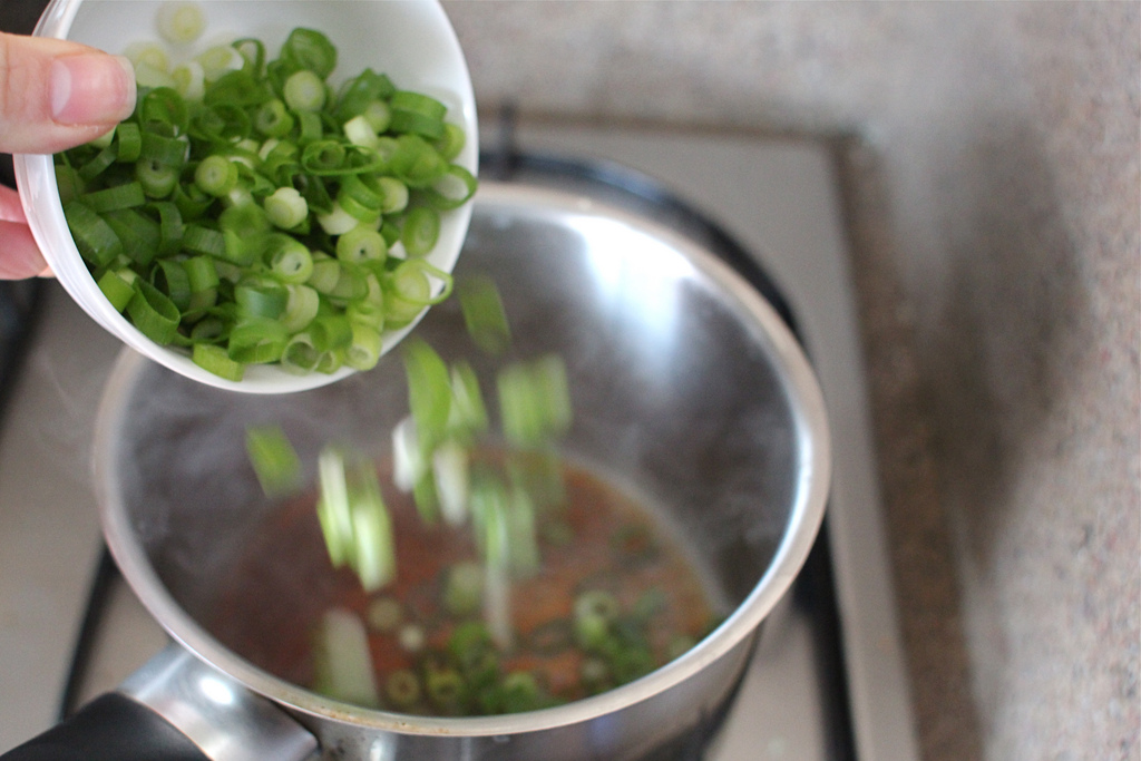 Food Endeavours of the Blue Apocalypse Spring Onion Soy Sauce