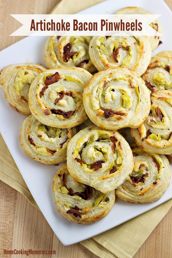 Artichoke Bacon Pinwheels Best chef recipes