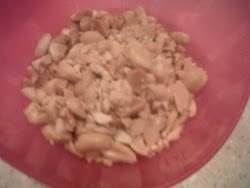 Chopped peanuts mixed with brown sugar