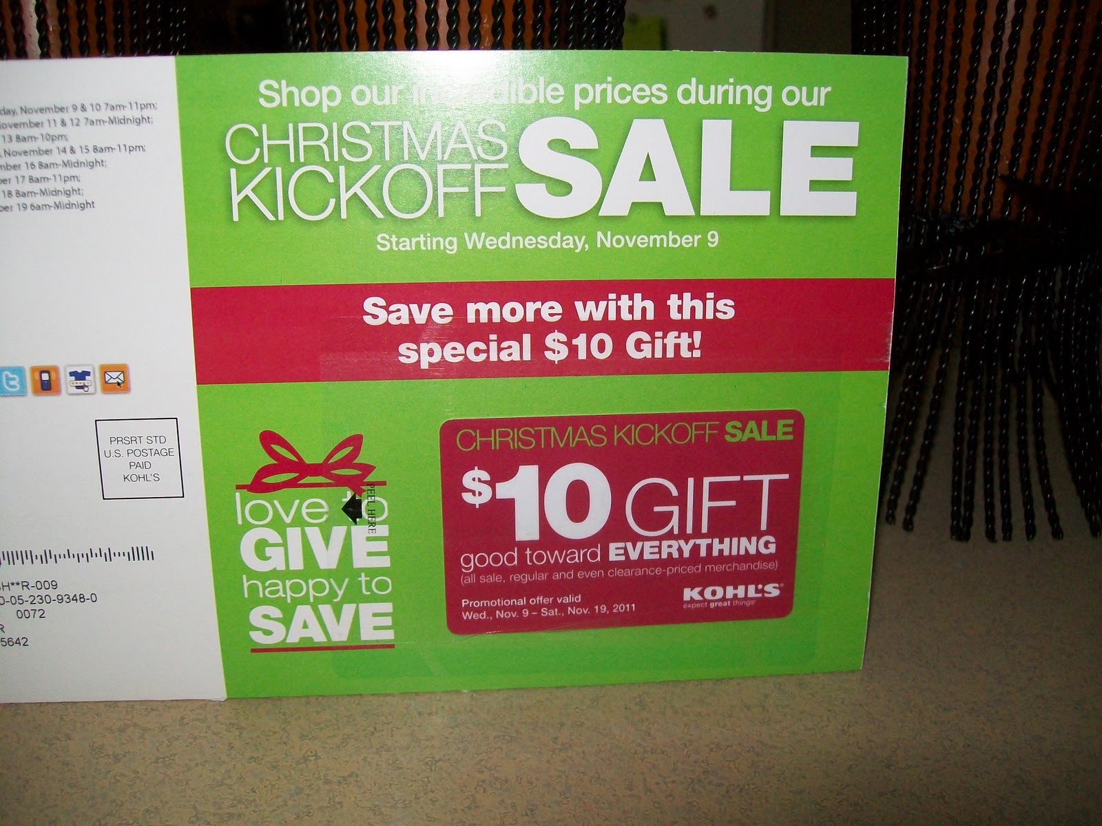 Stella's Rockin' Deals Kohl's 10 Mailer!!!!