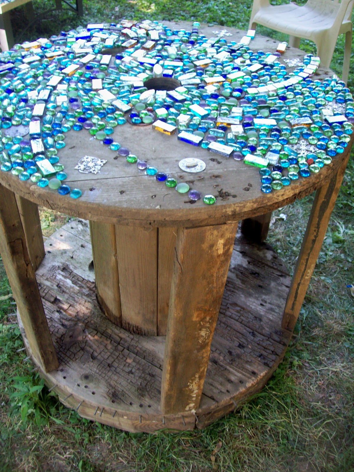 funky garden table