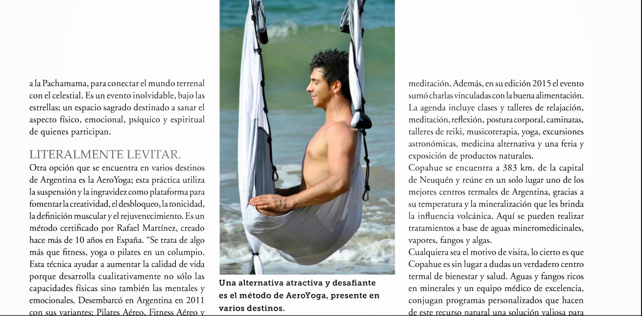 aero yoga aereo prensa tendencias moda Rafael Martinez articulo belleza ejercicio argentina buenos aires