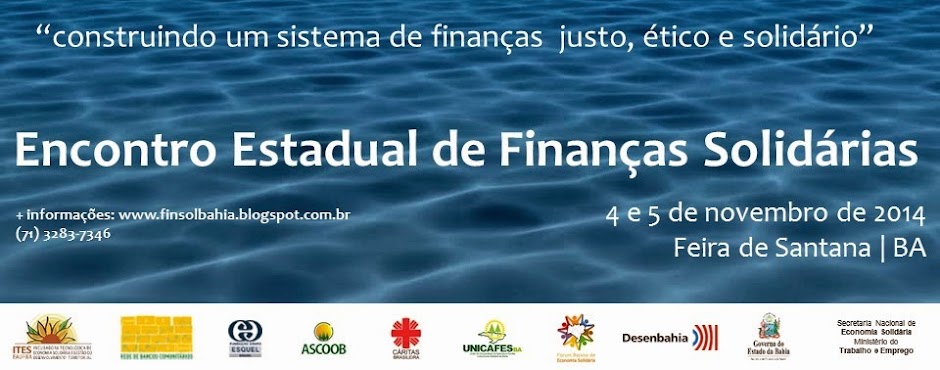 Encontro Estadual de Finanças Solidárias - Bahia