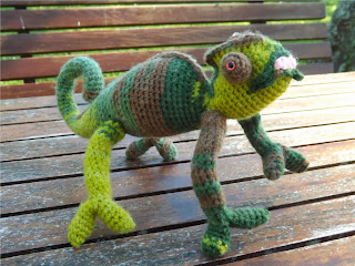 Camaleón de ganchillo amigurumi Camaleón de crochet amigurumi