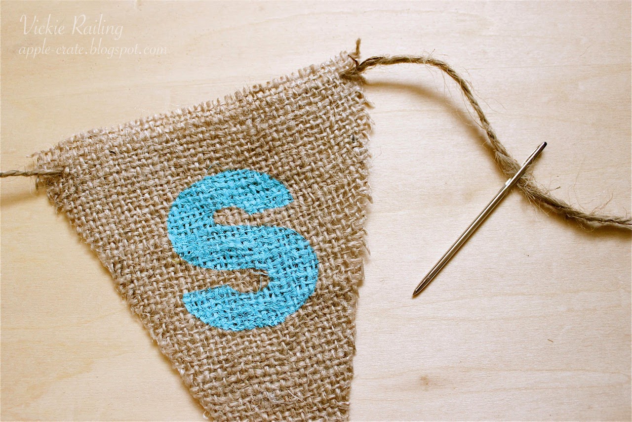 The Apple Crate Burlap Banners