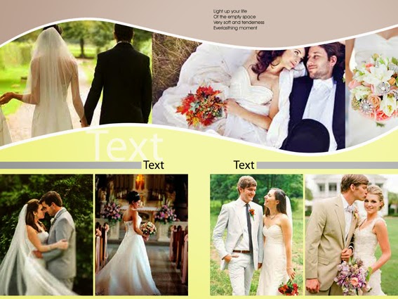 Paket 4 DVD Template Album Kolase Wedding Elegan