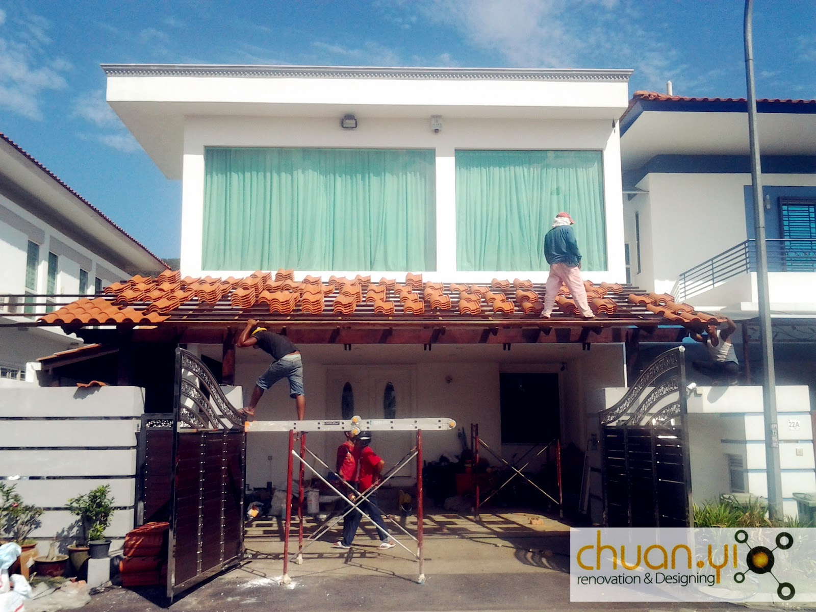 Car+Porch+Roof Chuan Yi Construction & Renovation: Car porch roofing @Gombak