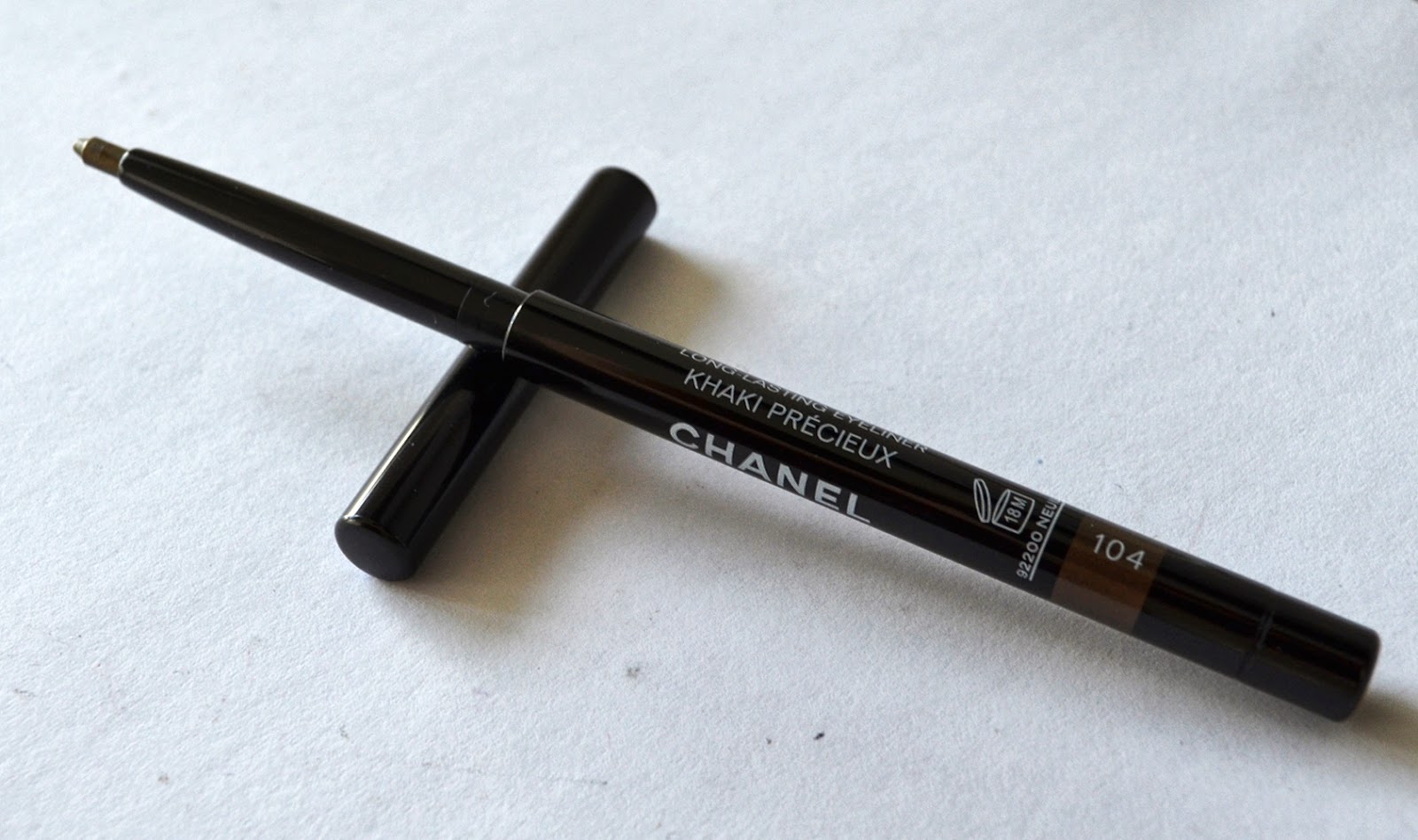 Chanel Stylo Yeux Waterproof #104 Khaki Precieux from Superstition Fall  2013 Collection, Review & Comparison