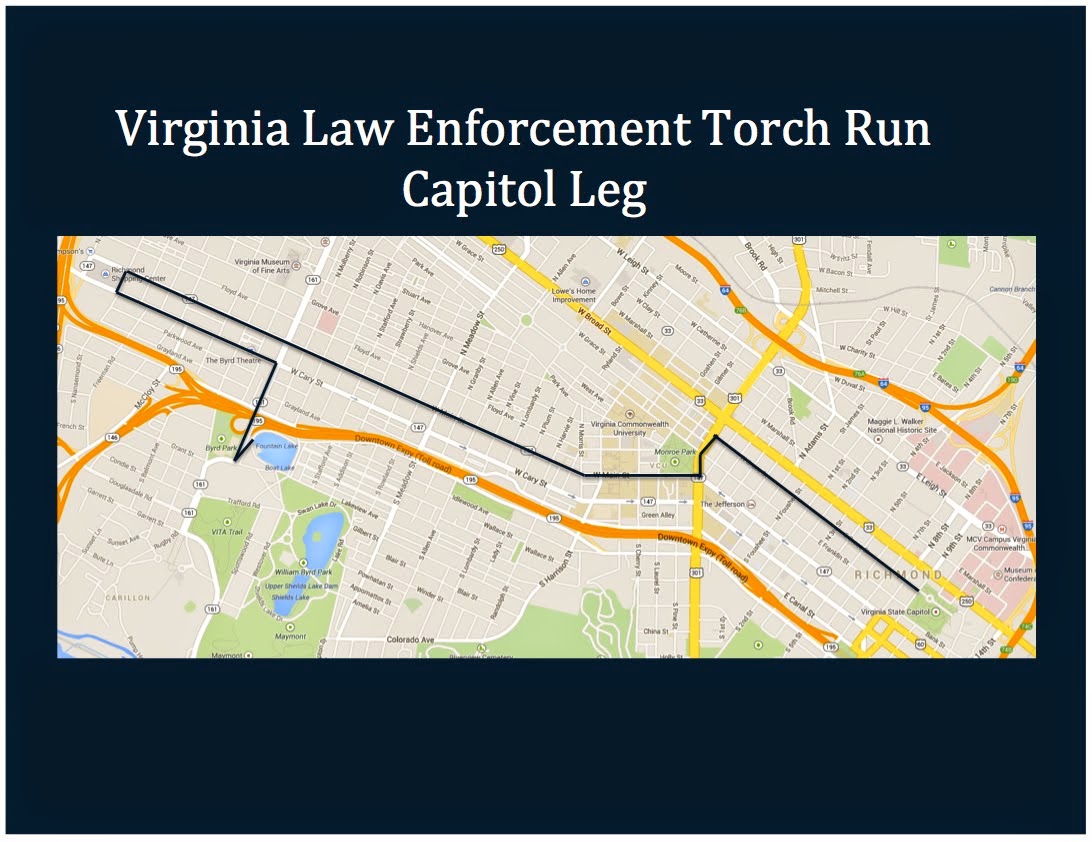 Police Torch Run For Special Olympics