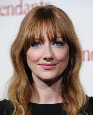 Judy Greer Long Wavy Cut with Bangs Hairstyle Photo