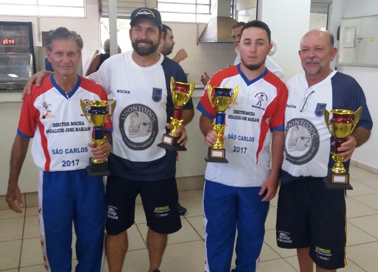 Campeões do Torneio Dia da Bocha em São Carlos, edição 2017