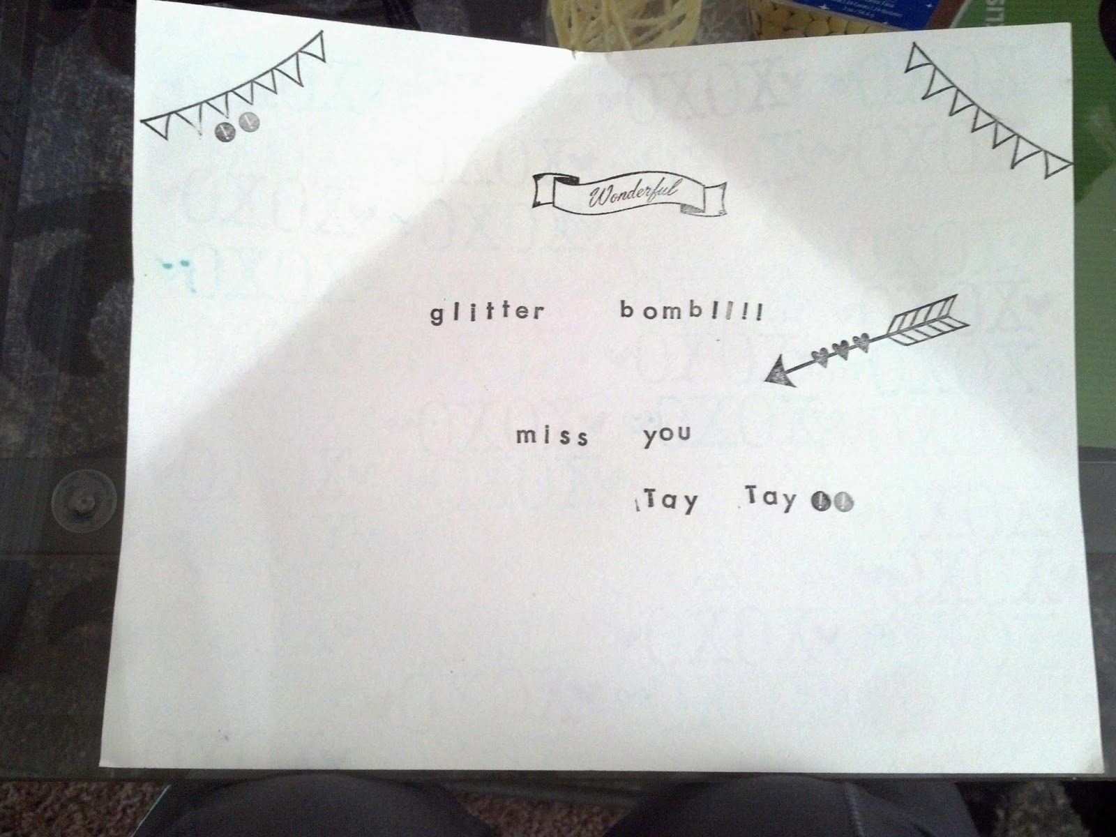 Hearts & Crafts Glitter Bomb Letters