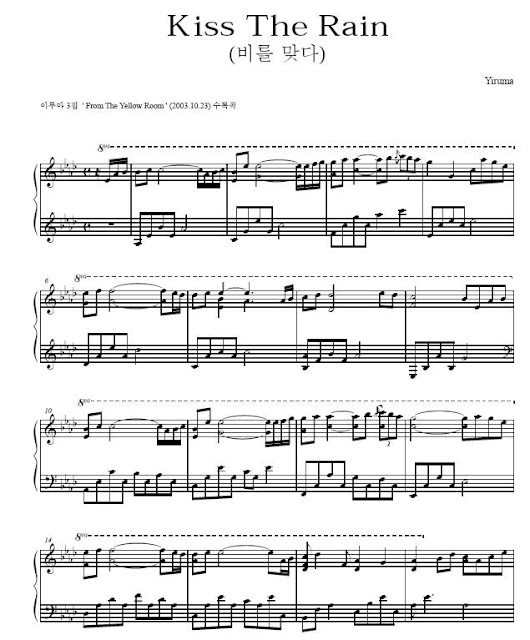 Yiruma Kiss The Rain Piano Pdf