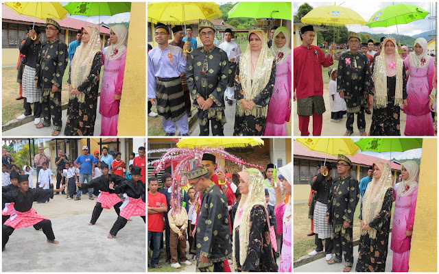 seragam pengiring pengantin corak bunga