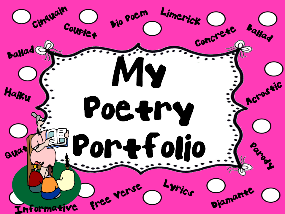 Rockin Resources Poetry Portfolio with Adorable Templates!