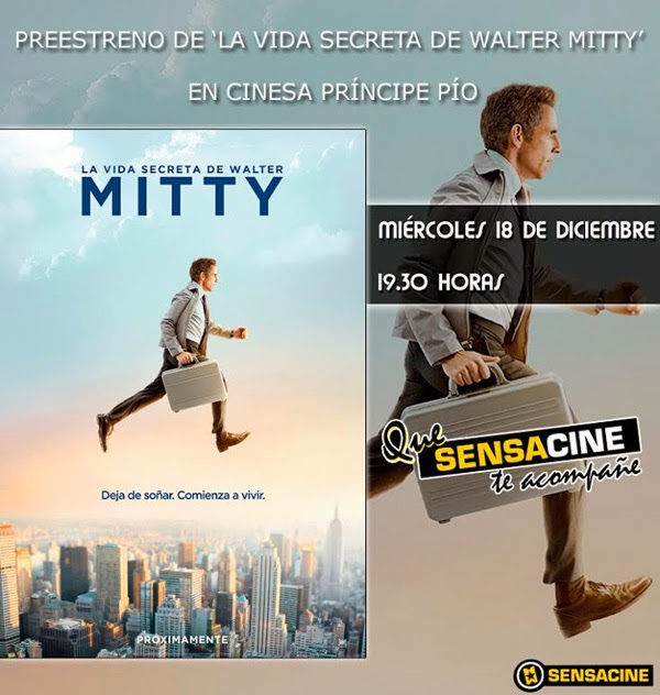 Entradas gratis preestreno "La vida secreta de Walter Mitty" en Madrid Entradas gratis preestreno "La vida secreta de Walter Mitty" en Madrid