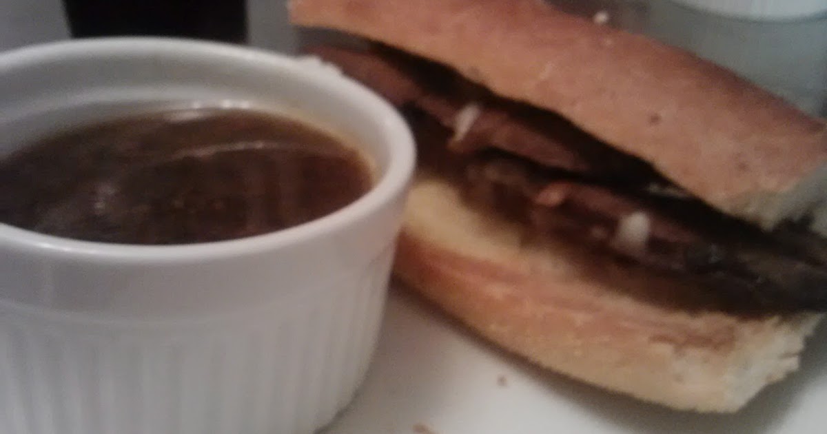 House of J French Onion Soup and French Dip Leftovers.