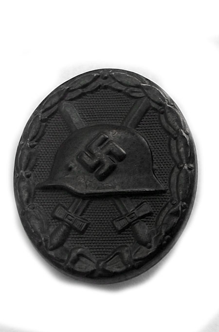 Insignia de herido cat. negro - "4" Fab. Steinhauer & Lück insignia herido medallas alemanas militaria segunda guerra mundial