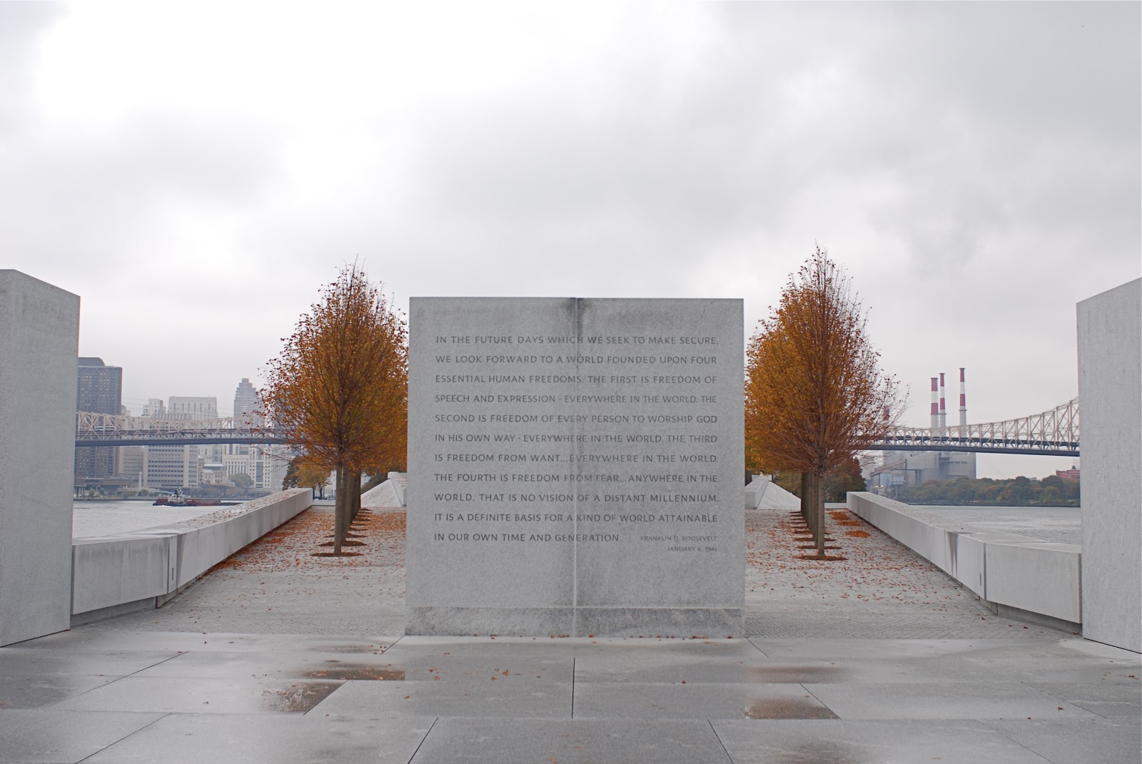 NYC ♥ NYC Franklin D. Roosevelt Four Freedoms Park Grand Opening Today on Roosevelt Island