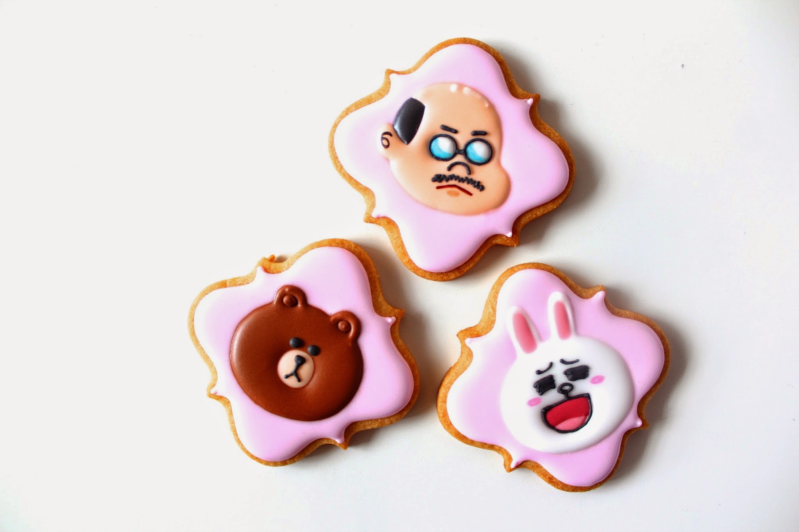 Sweeten Your Day ラインキャラクターのアイシングクッキー Line Character Icing Cookies