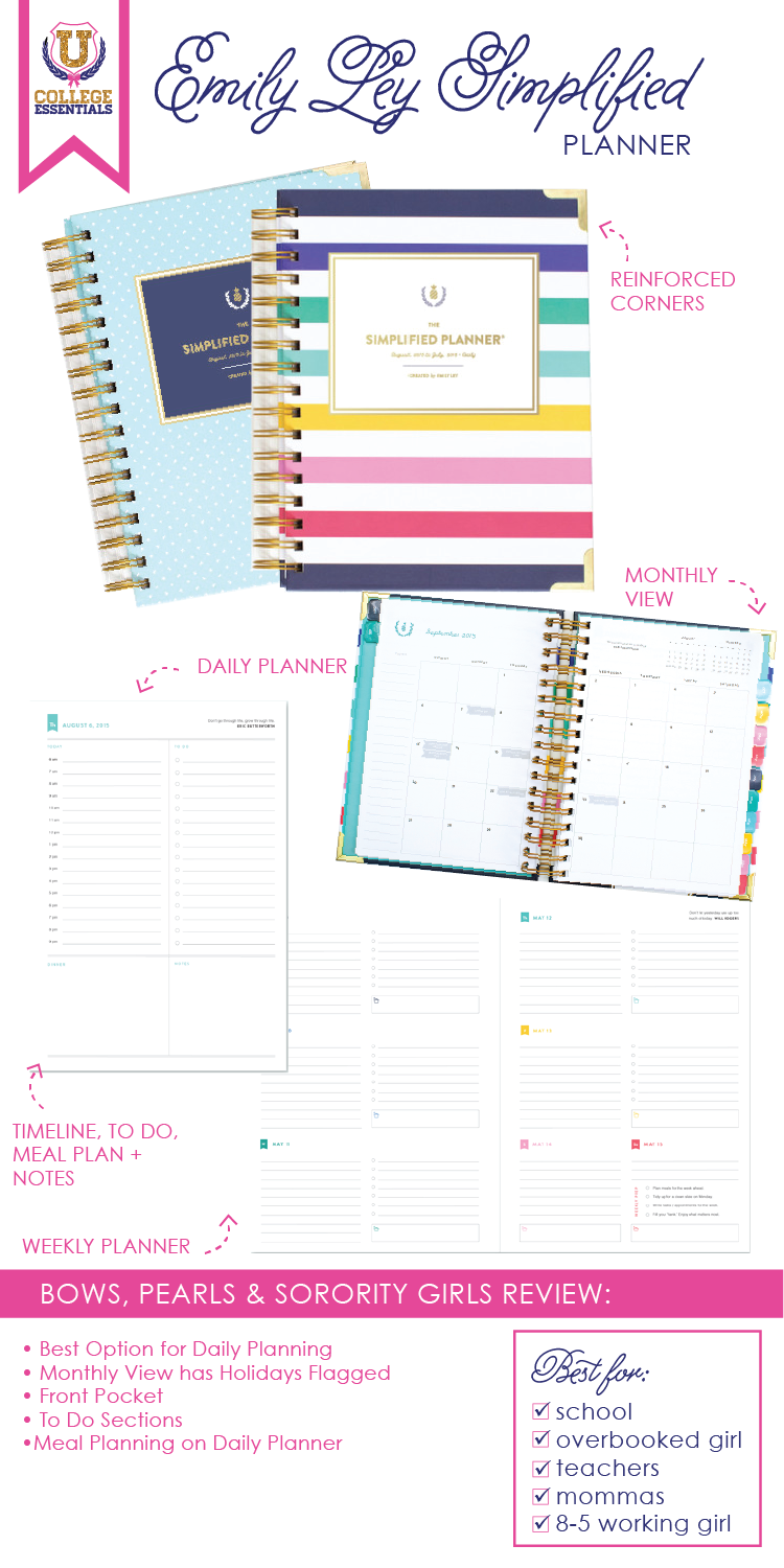 bows pearls sorority girls college essentials ultimate best agendas for college