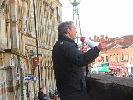 Paul Weston quoting Churchill in public in Winchester before the arrest Paul Weston quoting Churchill in public in Winchester before the arrest