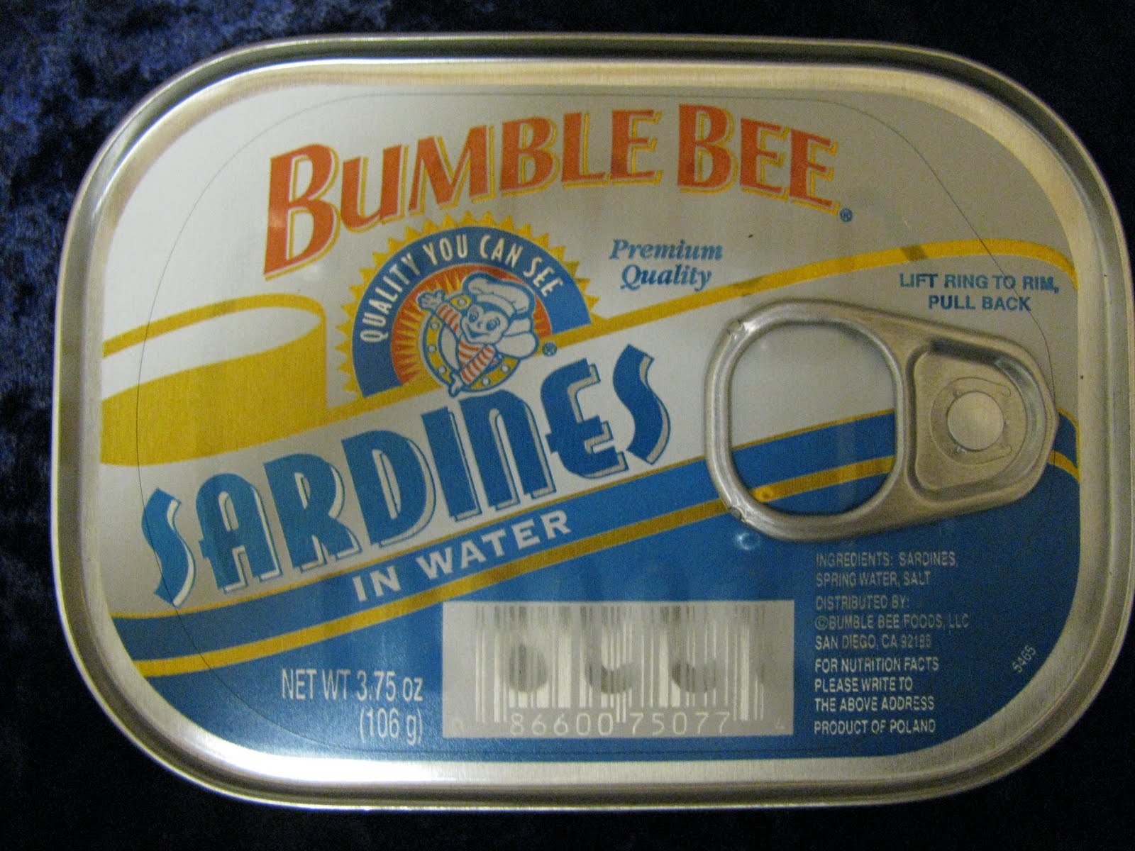 Mouth Full of Sardines Bumble BeeSardines 4