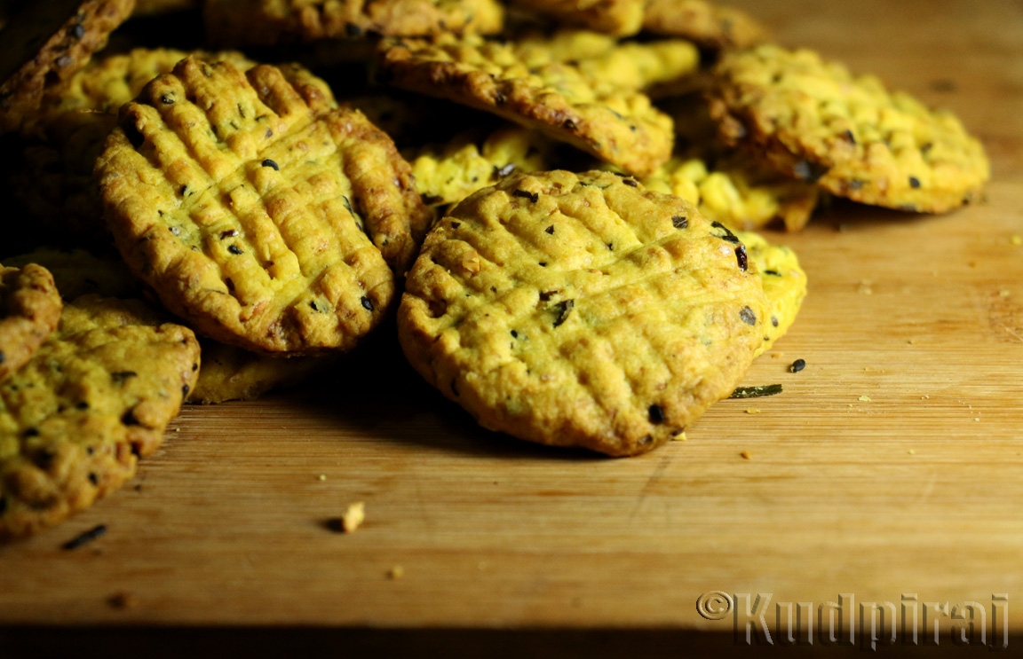 Kudpiraj's Garam Tawa Masala Biscuits(Spicy Mangalorean Cookies)