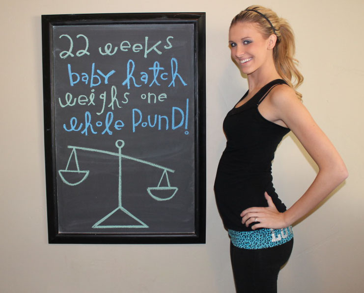 22 weeks! Mommy's Little Sunshine