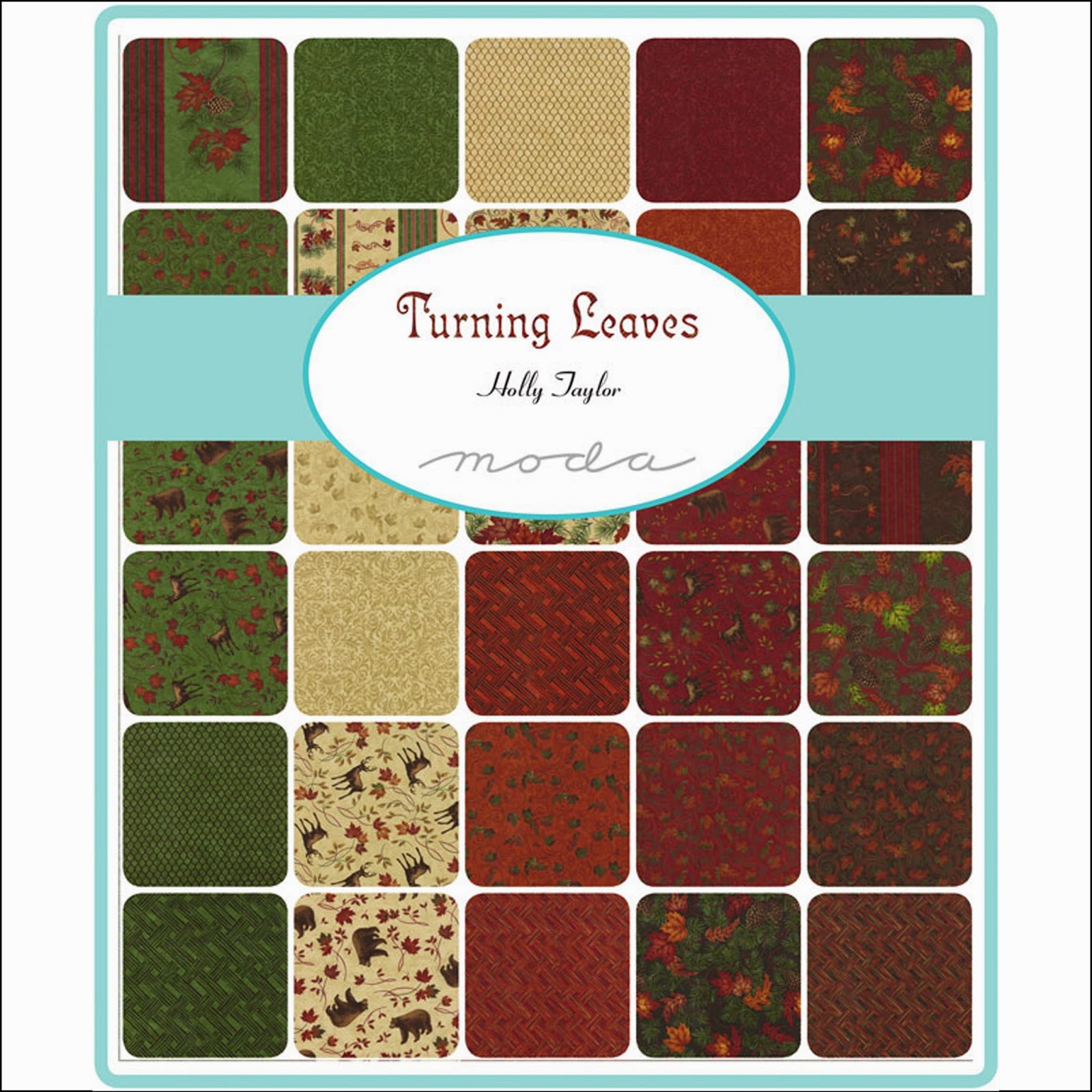 Crazy Quilt Girl Fabric Shop Moda TURNING LEAVES Fabric