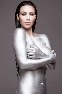 Get Kim Kardashian&#39;s Silver Painted W Look    The Cut