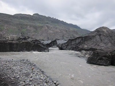 The Solheimajokull glacier, Iceland