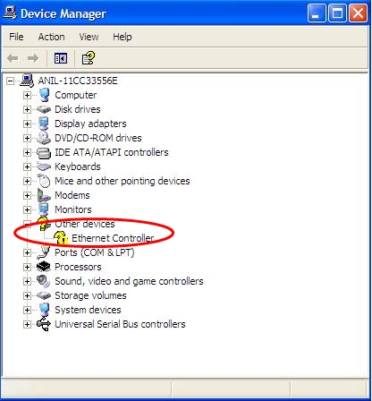 Network Driver Not Installed
