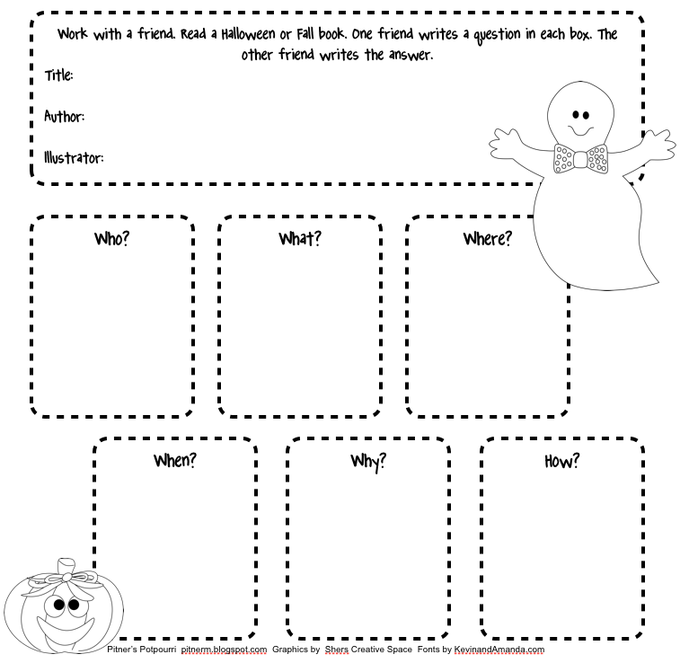 Halloween Reading Accountability - Classroom Freebies