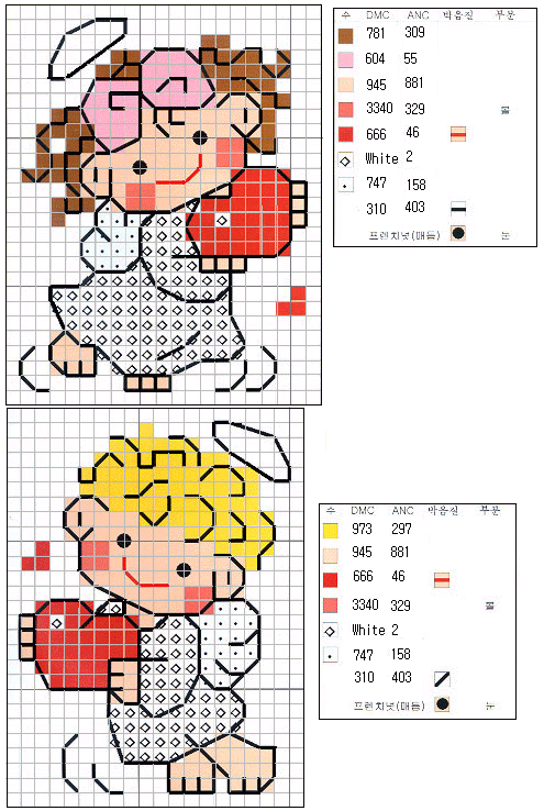 Вышивка Крестом / Cross Stitch : Ангелочки С Сердечками
