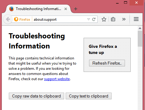 Refresh Firefox Refresh Firefox