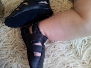 Skeanie shoes, blue baby sandals