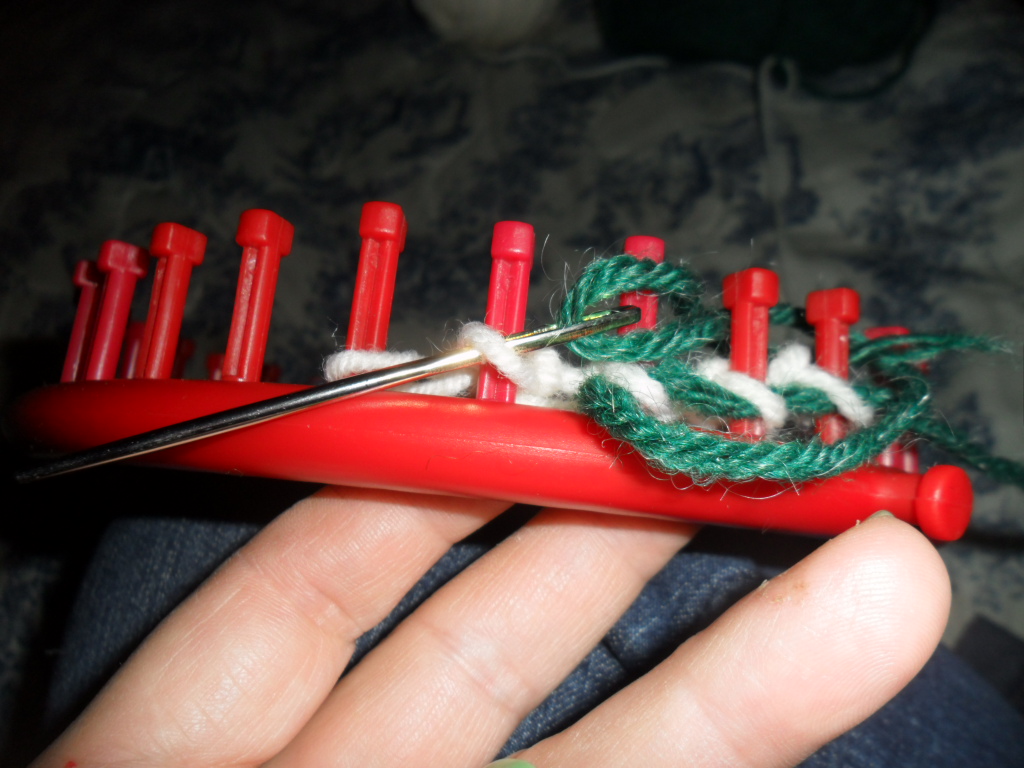 fermer un tricotin geant