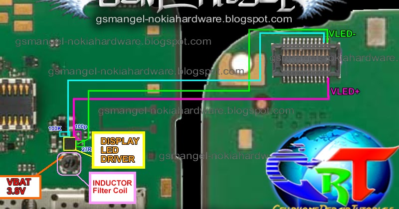 faria mobile sever: Nokia E5 display LIGHT jumper ways