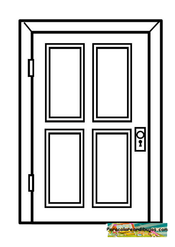 Dibujos de puertas y ventanas para colorear Imagui