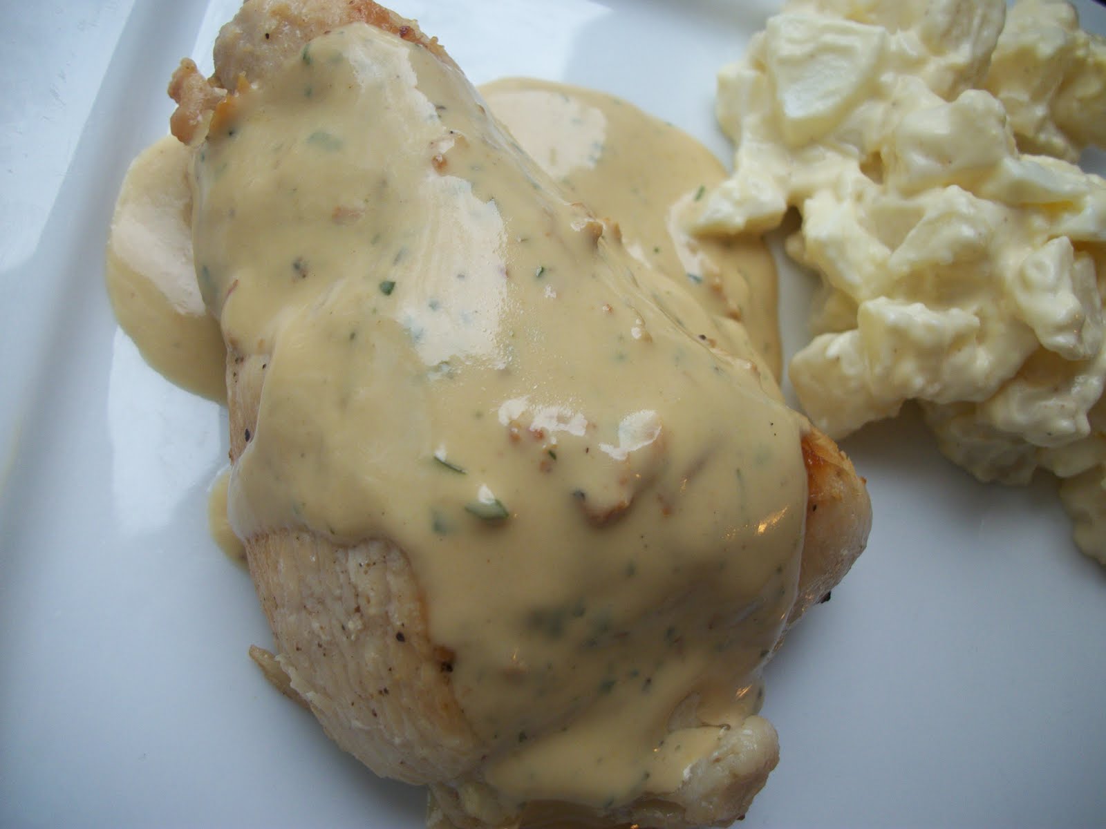 yum. Chicken in MustardCream Sauce