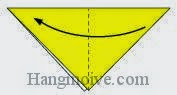 Bước 2: Gấp cạnh giấy sang trái. Bước 2: Gấp cạnh giấy sang trái.