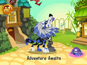 My Animal Jam wolf! (Before I got scammed)