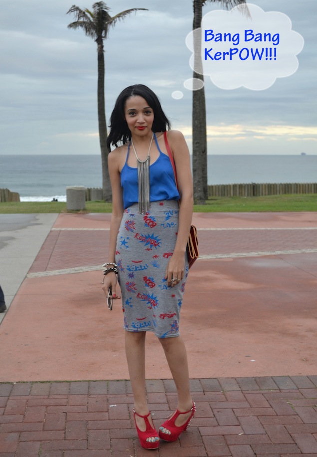 Bang Bang KerPOW!!! My BOOHOO.com skirt