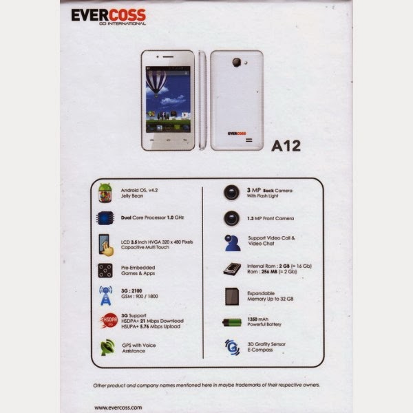 Spesifikasi dan Harga Evercross A12, Android Jelly Bean Bisa BBM an evercoss a12 Spesifikasi dan Harga Evercross A12, Android Jelly Bean Bisa BBM an
